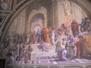 アテナイの学堂ラファエロ・サンティの絵画 